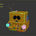 Robot Assistant Small Robot Butler Robot Butler Figure Game Figure 3d model