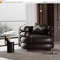 Modern single sofa 3d model