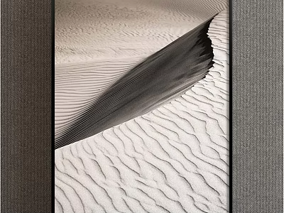 Desert Landscape Painting Featuring Rolling Sand Dunes Intricate Ripple Patterns And Contrasting Light Shadows 3d model