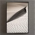 Desert Landscape Painting Featuring Rolling Sand Dunes Intricate Ripple Patterns And Contrasting Light Shadows