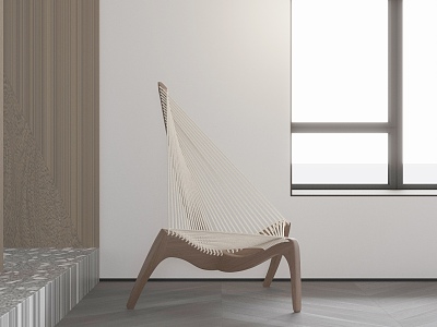 Chair Seat Shaped Chair 3d model