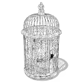Decorative Ornament Set Vintage Metal Birdcage With Intricate Ornate Design For Home Decoration