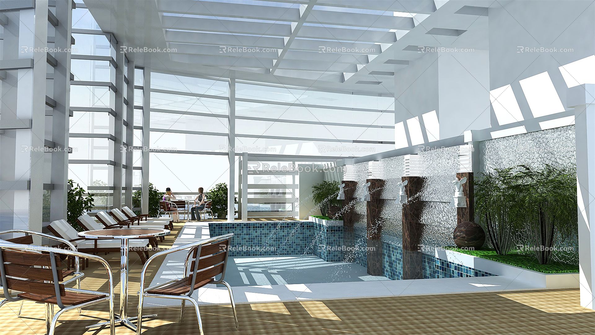 Swimming Pool Modern Swimming Pool 3d model