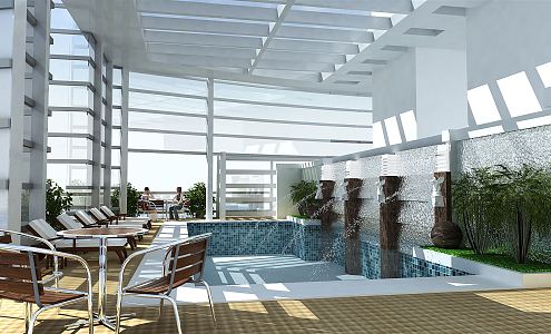 Swimming Pool Modern Swimming Pool 3d model