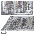 Square Rug With Vintage Artistic Pattern And Multicolor Textured Design For Modern Home