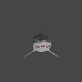 Realistic Great White Shark 3D Model With Open Mouth And Sharp Teeth 3d model