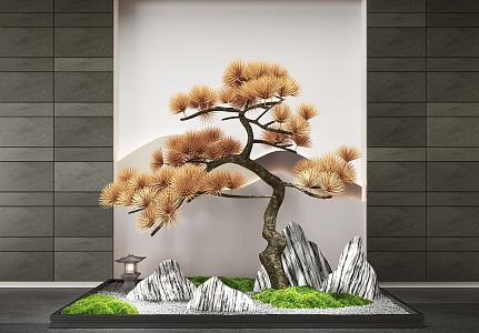 New Chinese landscape sketch 3d model