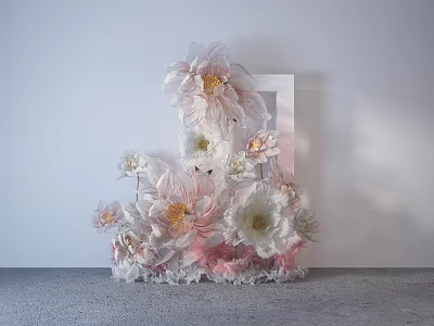 Flower Art Flower Sea Beautiful Chen 3d model