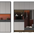 Modern shoe cabinet 3d model