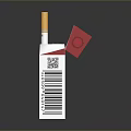 RYUU Premium Quality White Cigarette Pack Featuring Crown Logo Red Seal And Cigarettes Inside