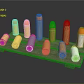 Modern bullet pistol bullet rifle bullet machine gun bullet 3d model