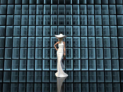 Modern Abyss Mirror 3d model