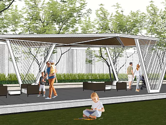 Modern Gallery Frame Special-shaped Landscape Gallery Frame 3d model