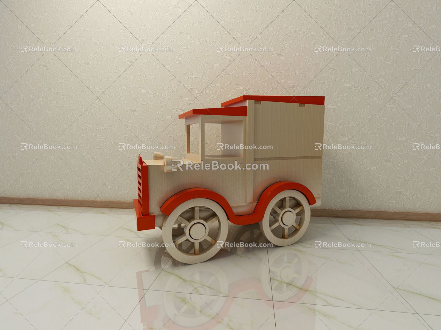 Modern toy car toy truck 3d model