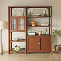 Modern bookcase 3d model