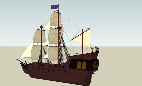 Modern Sailing 3d model