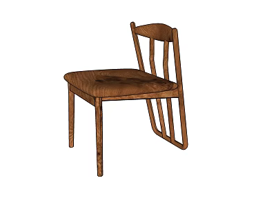 New Chinese Style Leisure Chair Leisure Single Chair 3d model