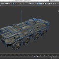 Armored Vehicle BTR80 Armored Transport Vehicle Armored Vehicle Launcher Infantry Vehicle Low Face Number Low Model Simple Model Game Sub-era Film and Television Level 3d model