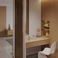 Modern Simple Living And Dining Room With Warm Neutral Tones And Elegant Comfortable Interior Design