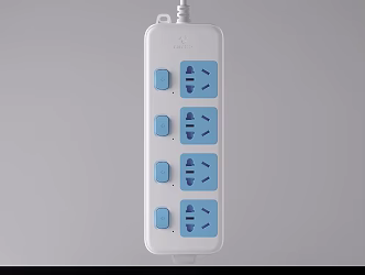 Modern Socket Bull Plug 3d model