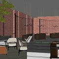 Elegant Hotel Lobby Interior With Comfortable Sofas Coffee Tables And Green Plants