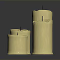 Handcrafted Wooden Candles With Natural Texture And Various Sizes For Home Decor