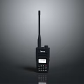 Black Tetra Portable Walkie Talkie With Antenna Screen And Keypad