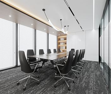 Modern Conference Room 3d model