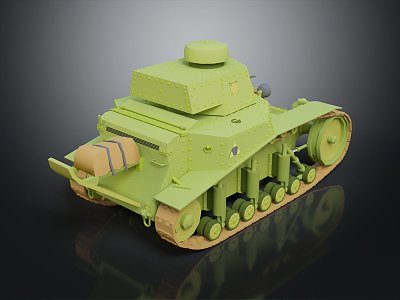 Modern Tank Cartoon Tank Animation Tank Military Vehicle model