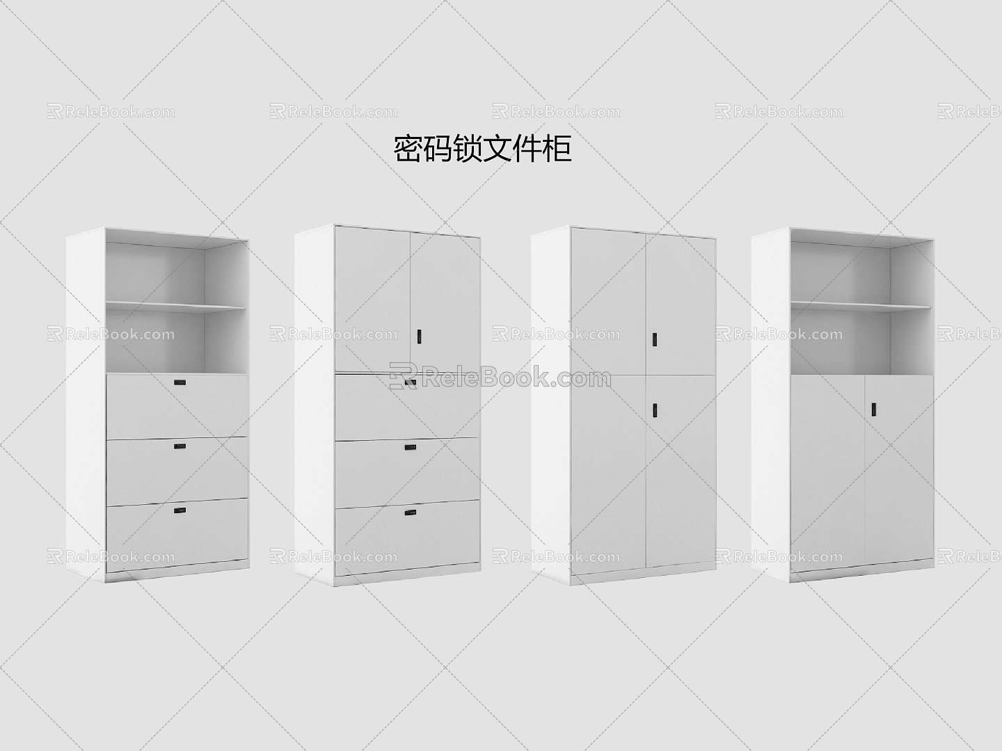 Modern password lock cabinet password lock 3d model