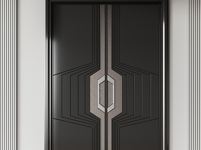 Home security door model