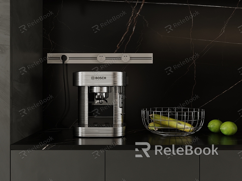 Modern coffee machine fruit model