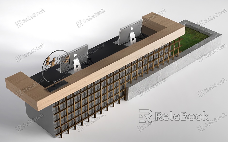 New Chinese Reception Desk Service Desk Front Desk Bar Cashier model