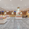 Tobacco and Liquor Store Interior With Bright Lighting Neatly Arranged Display Shelves And Product Racks