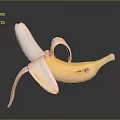 Detailed Hand Carved Peeled Banana Sculpture Featuring Lifelike Texture And Artistic Details