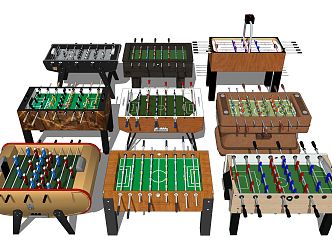 Modern table football 3d model