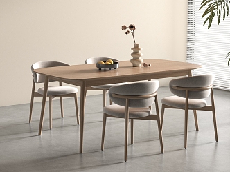 Calligaris Nordic Log Dining Table and Chair Dining Table 3d model