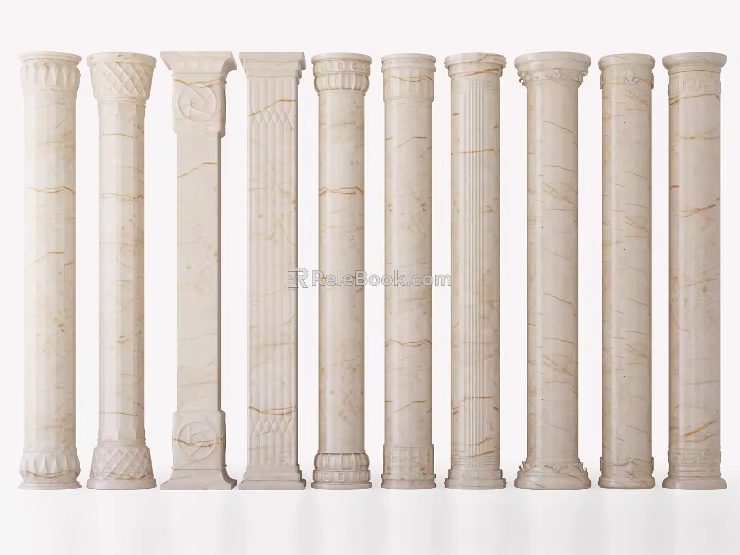 Modern Roman Column Decorative Column 3d model