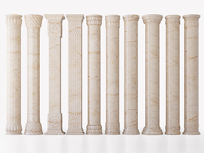 Modern Roman Column Decorative Column 3d model