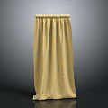 Yellow Patterned Fabric Curtain For Elegant Home Decor And Window Treatment