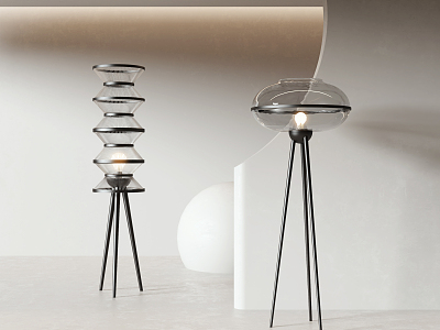 Modern floor lamp 3d model