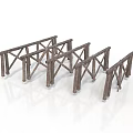 Multiple Rustic Wooden Truss Decorative Accessories For Home Living Room Decoration