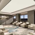 Modern Reception Room Reception Room 3d model