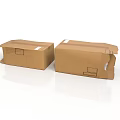 Two Brown Cardboard Boxes For Household Storage And Packaging Needs