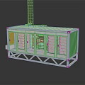 Durable Metal Storage Container With Glass Windows Top Pipes And Base Stand