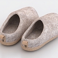 wool slippers winter slippers warm slippers plush slippers 3d model