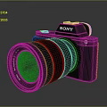 DSLR Camera Card Machine Digital Camera Digital Camera Photographic Equipment 3d model