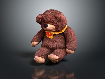 Muppet Bear Teddy Bear Toy Bear Muppet Toy Muppet Doll Children's Toy 3d model