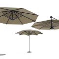 Various Outdoor Sunshade Umbrella Designs With Metal Frames For Patio Use