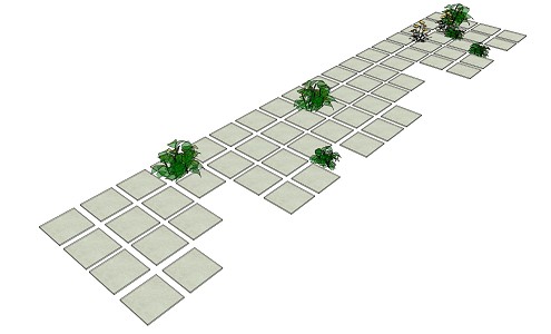 Modern floor tile 3d model